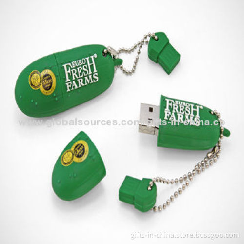 Novelty PVC USB Flash Drives, Available in Various Designs, Customized Designs and Logos Accepted